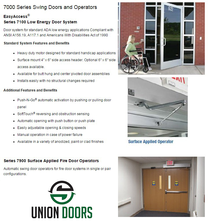 Commercial Automatic Door Opener Jamb Mount Universal Design Specialists